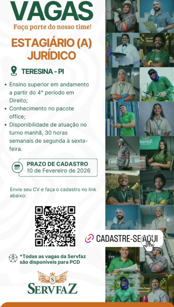 Vaga de Estágio para Jurídico