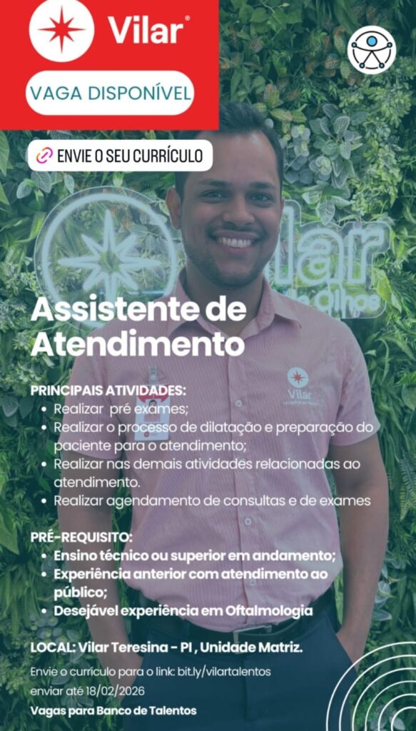 Vaga de emprego Assistente de Atendimento