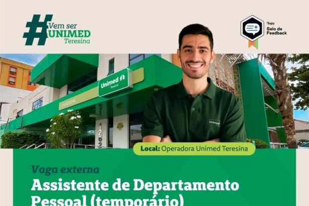 Vaga de emprego para Assistente de DP (Temporário)