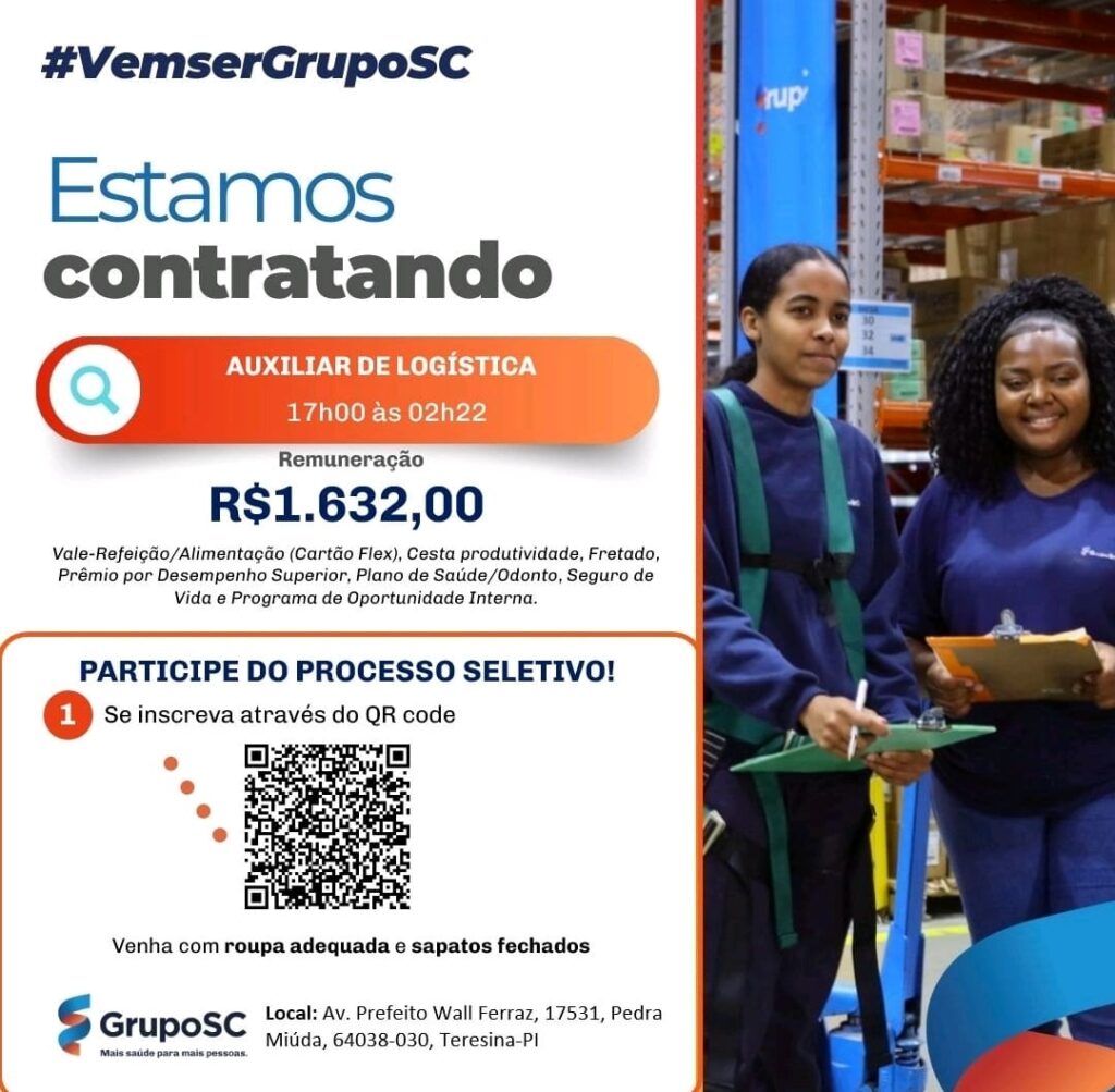 Vaga de emprego para Auxiliar de Logística