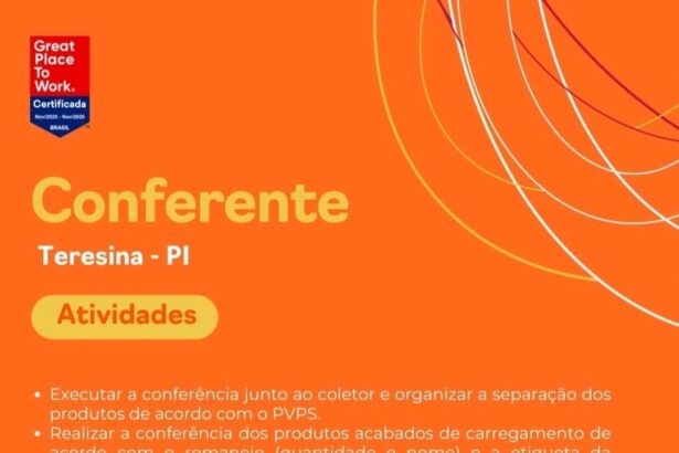 Vaga de emprego para Conferente