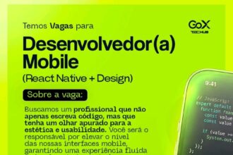 Vaga de emprego para Desenvolvedor(a) Mobile