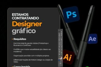 Vaga de emprego para Designer Gráfico