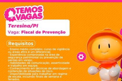 Vaga de emprego para Fiscal de Prevenção