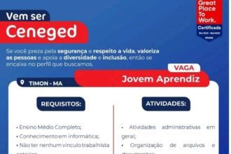 Vaga de emprego para Jovem Aprendiz