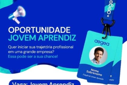 Vaga de emprego para Jovem Aprendiz