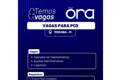 Vaga de emprego para PCD