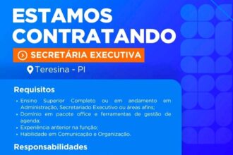 Vaga de emprego para Secretária Executiva