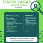 Vaga de emprego para Social Media