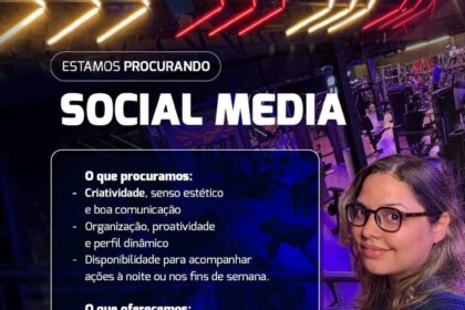 Vaga de emprego para Social Media