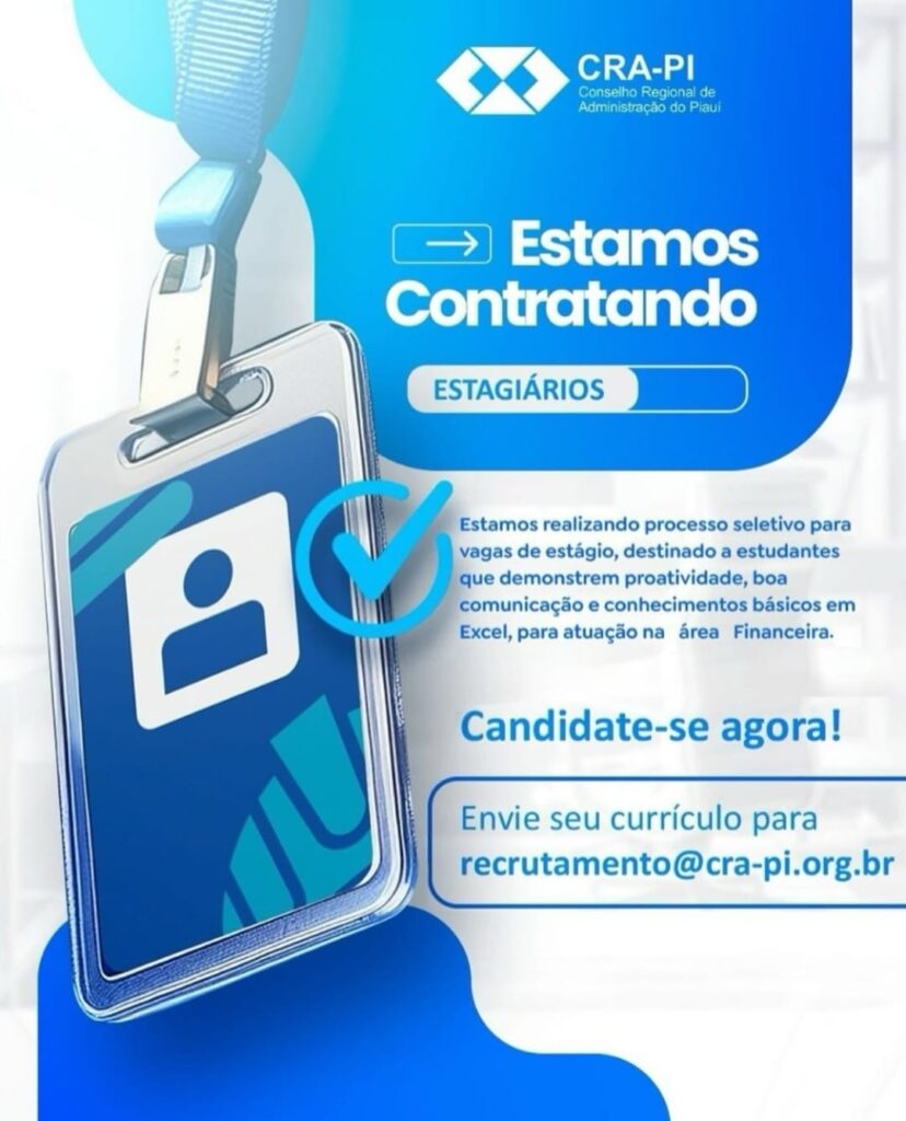 Vaga para Estagiários