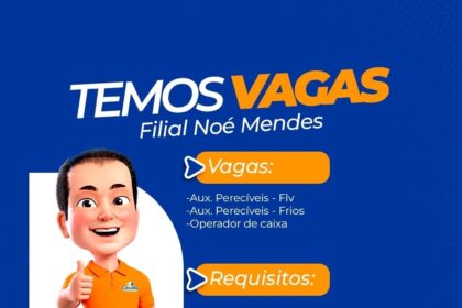 Vagas de emprego para Aux. Perecíveis Flv, Aux. Perecíveis Frios e Operador de Caixa