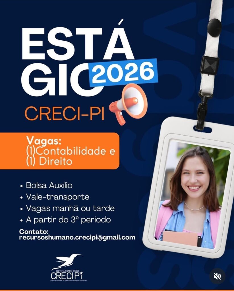 Vaga de Estágio para Contabilidade e Direito 