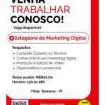 Vaga de Estágio para Marketing Digital