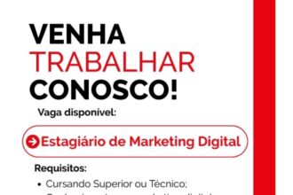 Vaga de Estágio para Marketing Digital