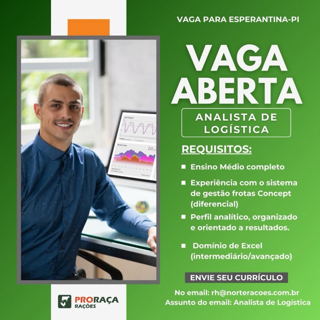 Vaga de emprego para Analista de Logística