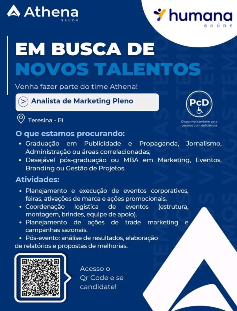 Vaga de emprego para Analista de Marketing Pleno