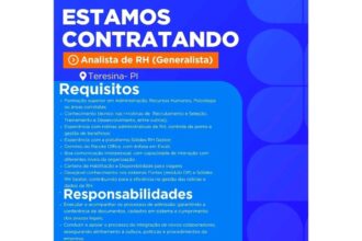 Vaga de emprego para Analista de RH