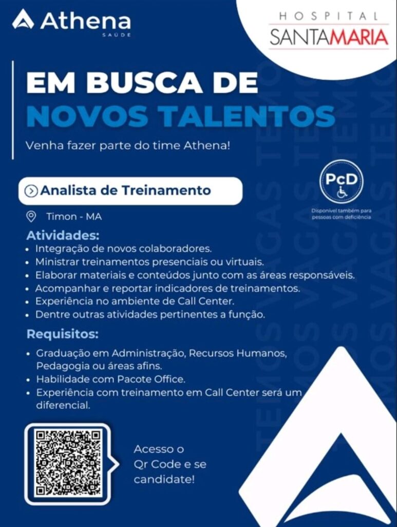 Vaga de emprego para Analista de Treinamento