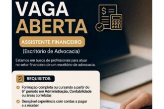 Vaga de emprego para Assistente Financeiro