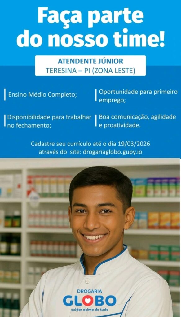 Vaga de emprego para Atendente Júnior