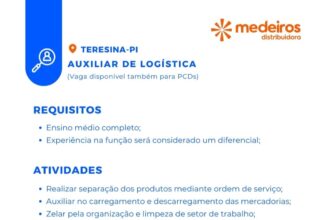 Vaga de emprego para Auxiliar de Logística 