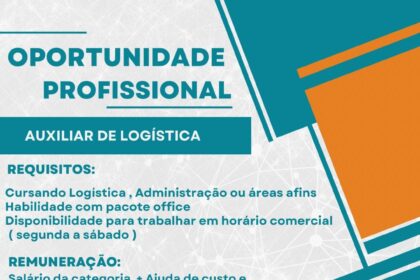 Vaga de emprego para Auxiliar de Logística