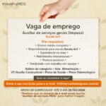Vaga de emprego para Auxiliar de Serviços Gerais