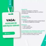 Vaga de emprego para Auxiliar de Serviços Gerais