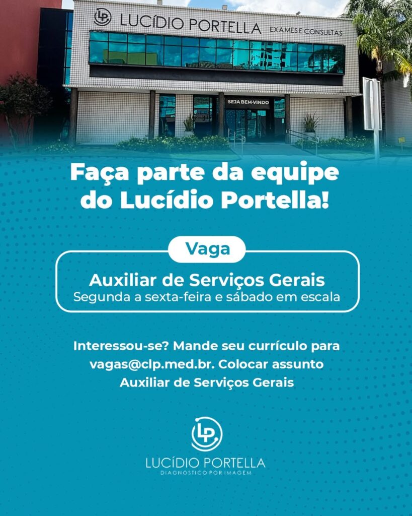 Vaga de emprego para Auxiliar de Serviços Gerais