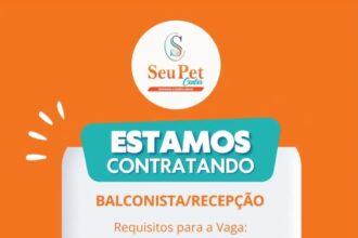 Vaga de emprego para Balconista/Recepcão