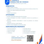 Vaga de emprego para Consultor de Vendas