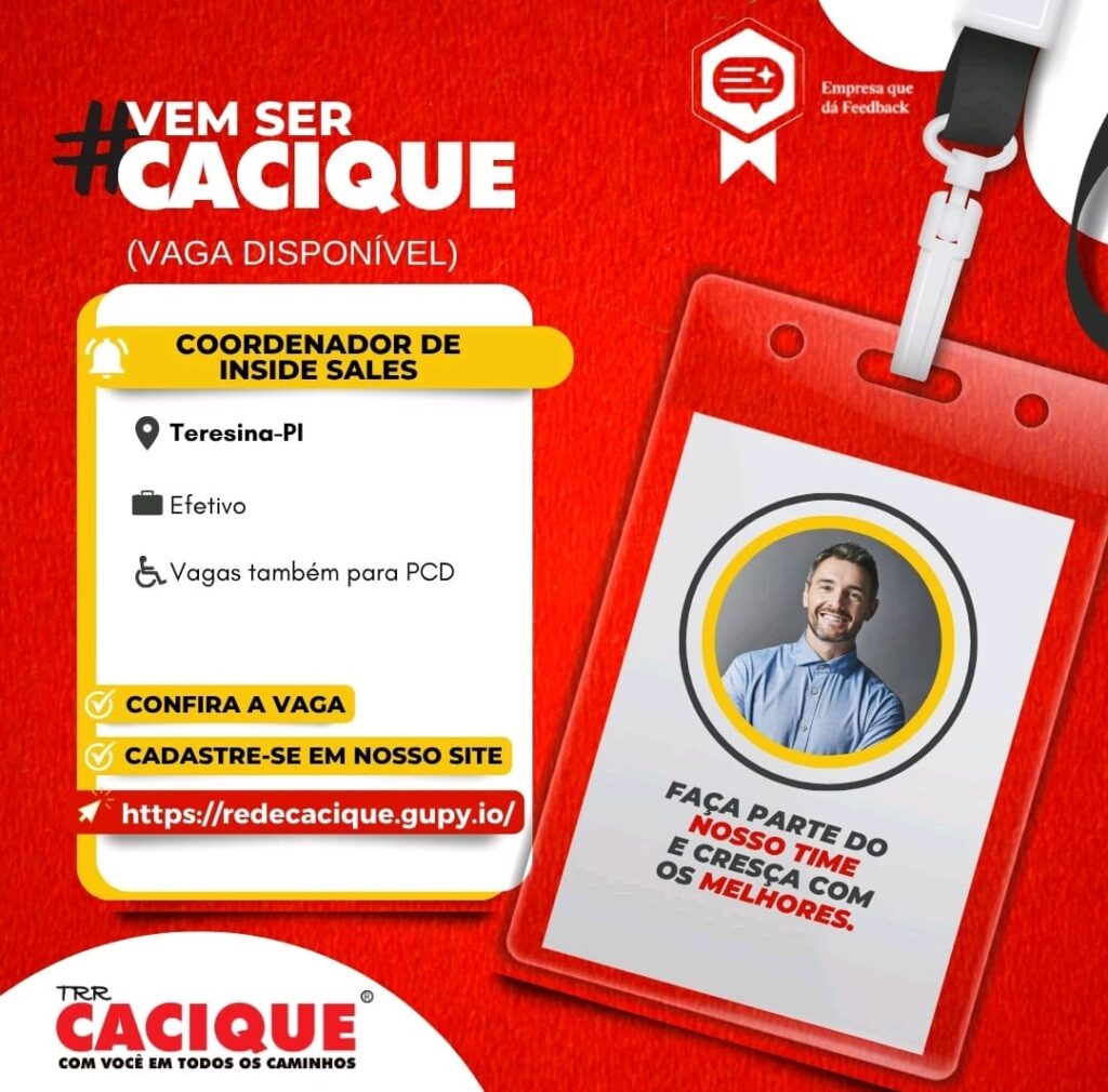 Vaga de emprego para Coordenador de Inside Sales