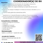 Vaga de emprego para Coordenador(a) de RH
