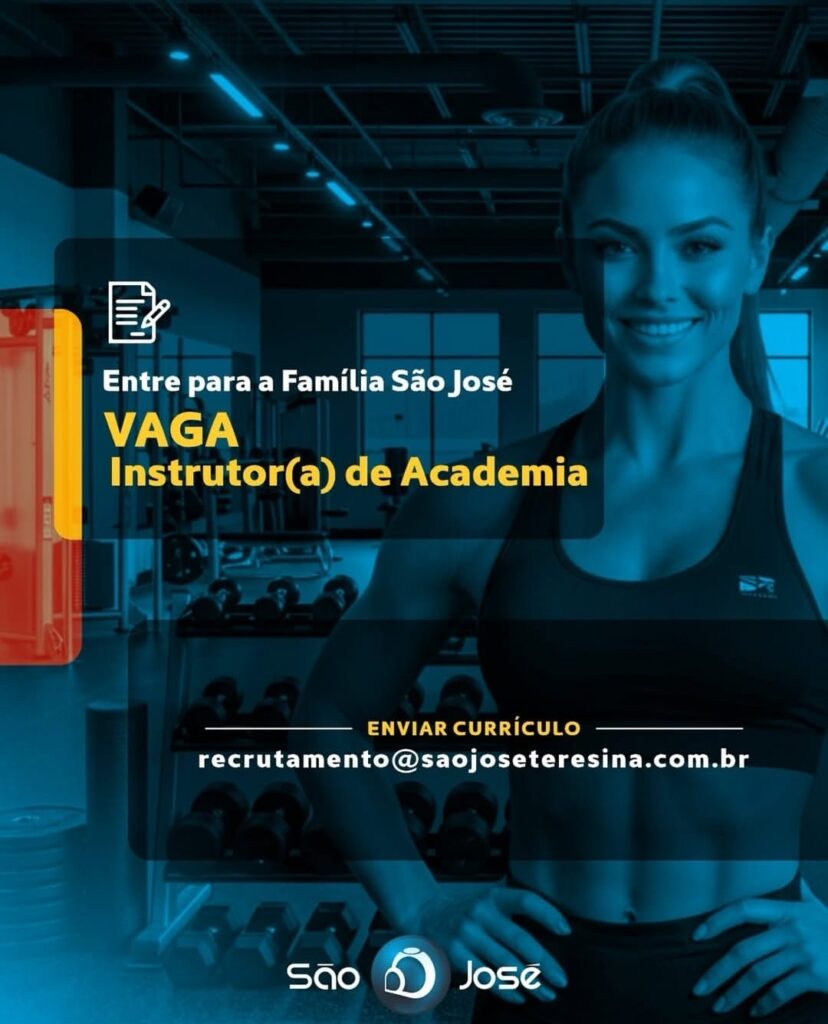 Vaga de emprego para Instrutor(a) de Academia