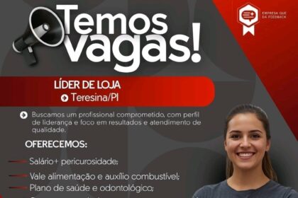 Vaga de emprego para Líder de Loja