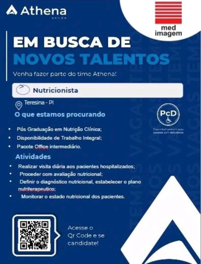 Vaga de emprego para Nutricionista