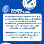 Vaga de emprego para Pedagogia