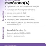 Vaga de emprego para Psicologo(a)