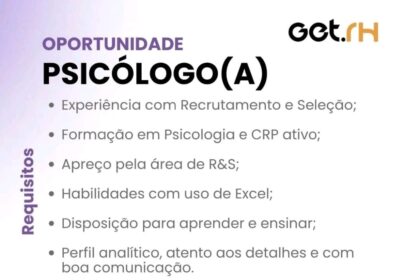 Vaga de emprego para Psicologo(a)