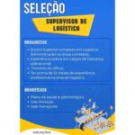Vaga de emprego para Supervisor de Logística