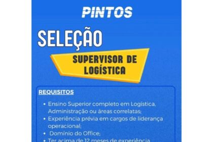 Vaga de emprego para Supervisor de Logística