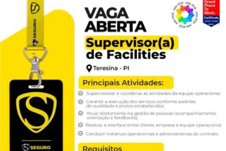 Vaga de emprego para Supevisor(a) de Facilities