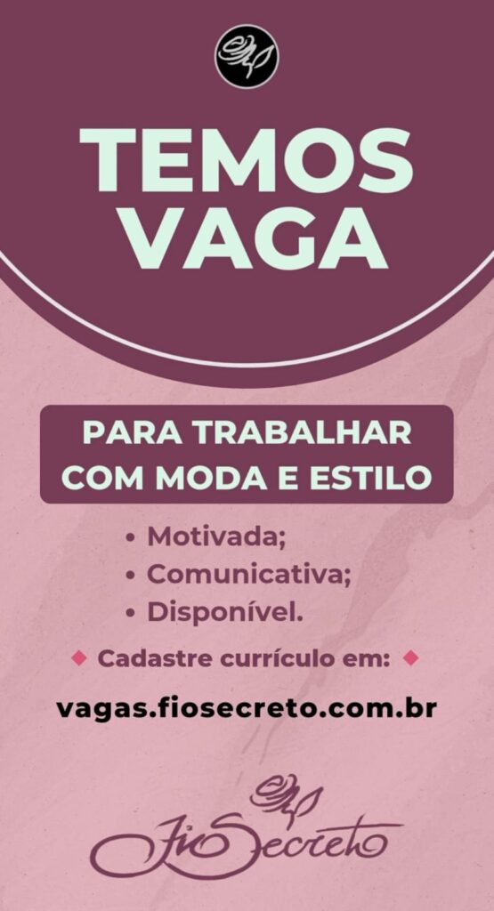 Vaga de emprego para Vendedora