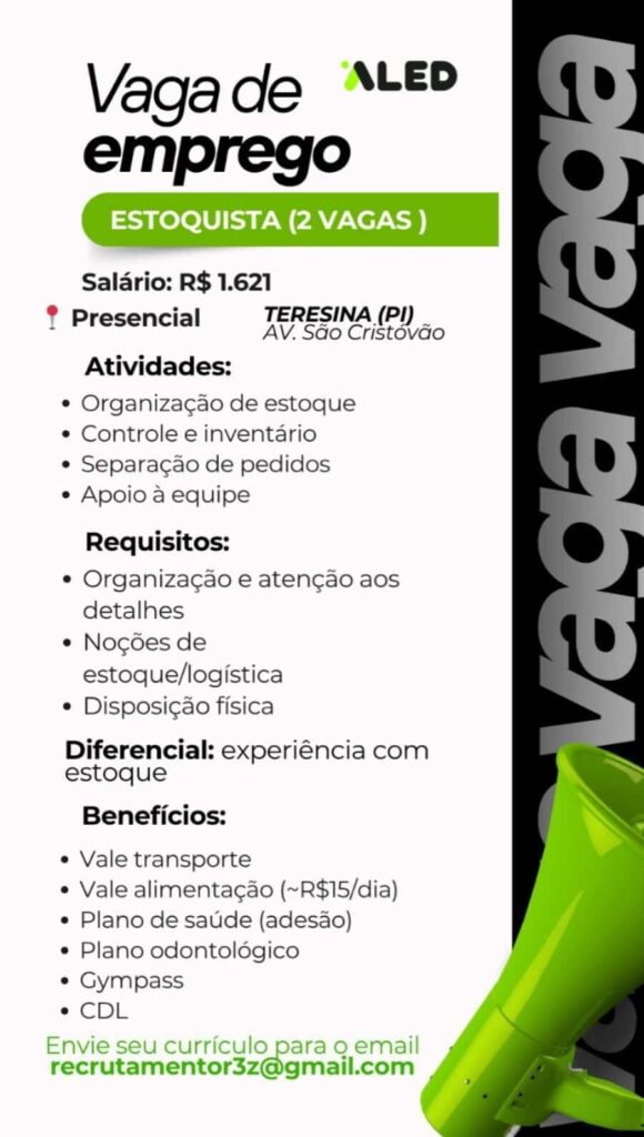 Vagas de emprego para Estoquista