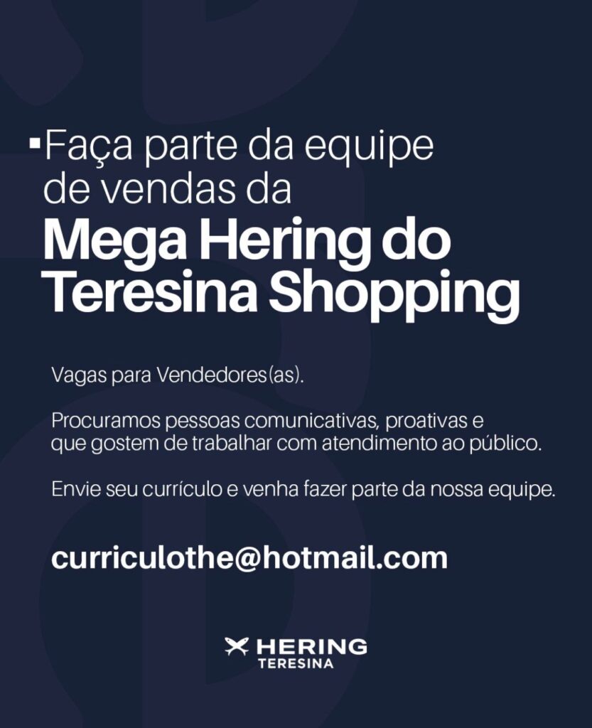 Vagas de emprego para Vendedores