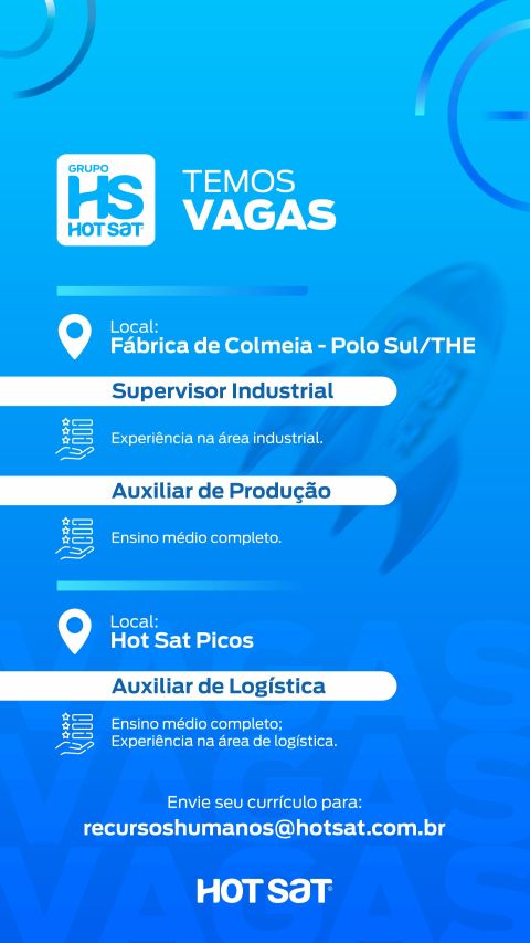 Vagas para Supervisor Industrial, Auxiliar de Produção, Auxiliar de Logística em Teresina e Picos