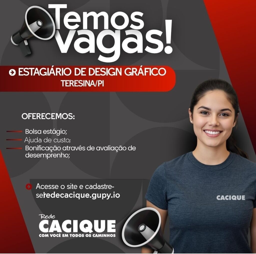 Vaga de Estágio para Design Gráfico