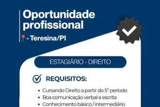 Vaga de Estágio para Direito