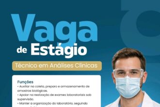Vaga de Estágio para Téc. em Análises Clínicas